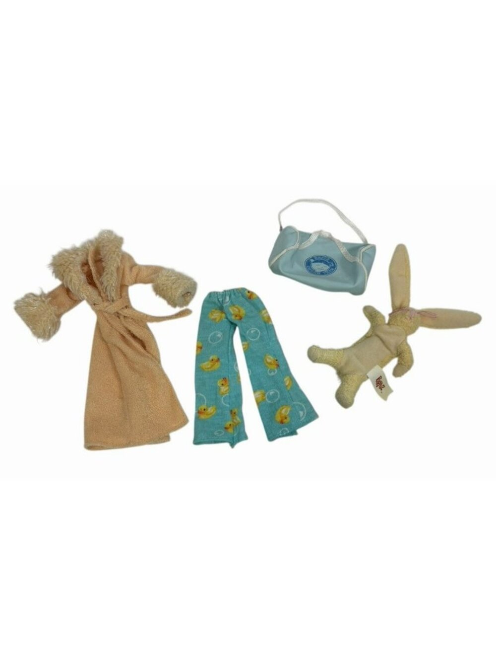 Vintage Bratz Slumber Party Sasha Robe Pajama Pants Bunny Rabbit Bag Replacement